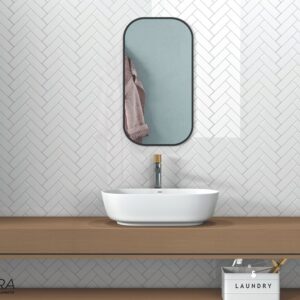 HERRINGBONE WHITE